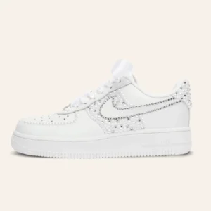 Crystal Cluster bridal Air Force 1 wedding sneakers