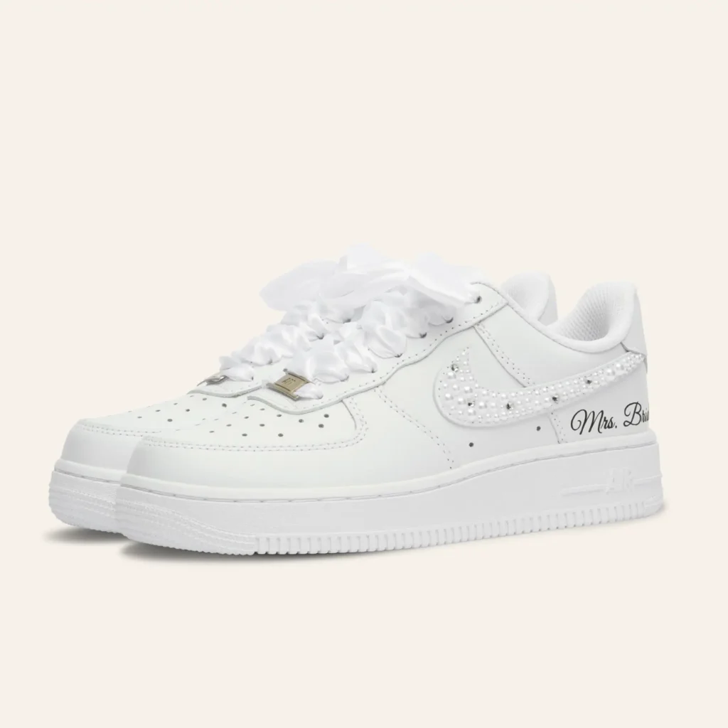 Pearl & Crystal Swoosh
