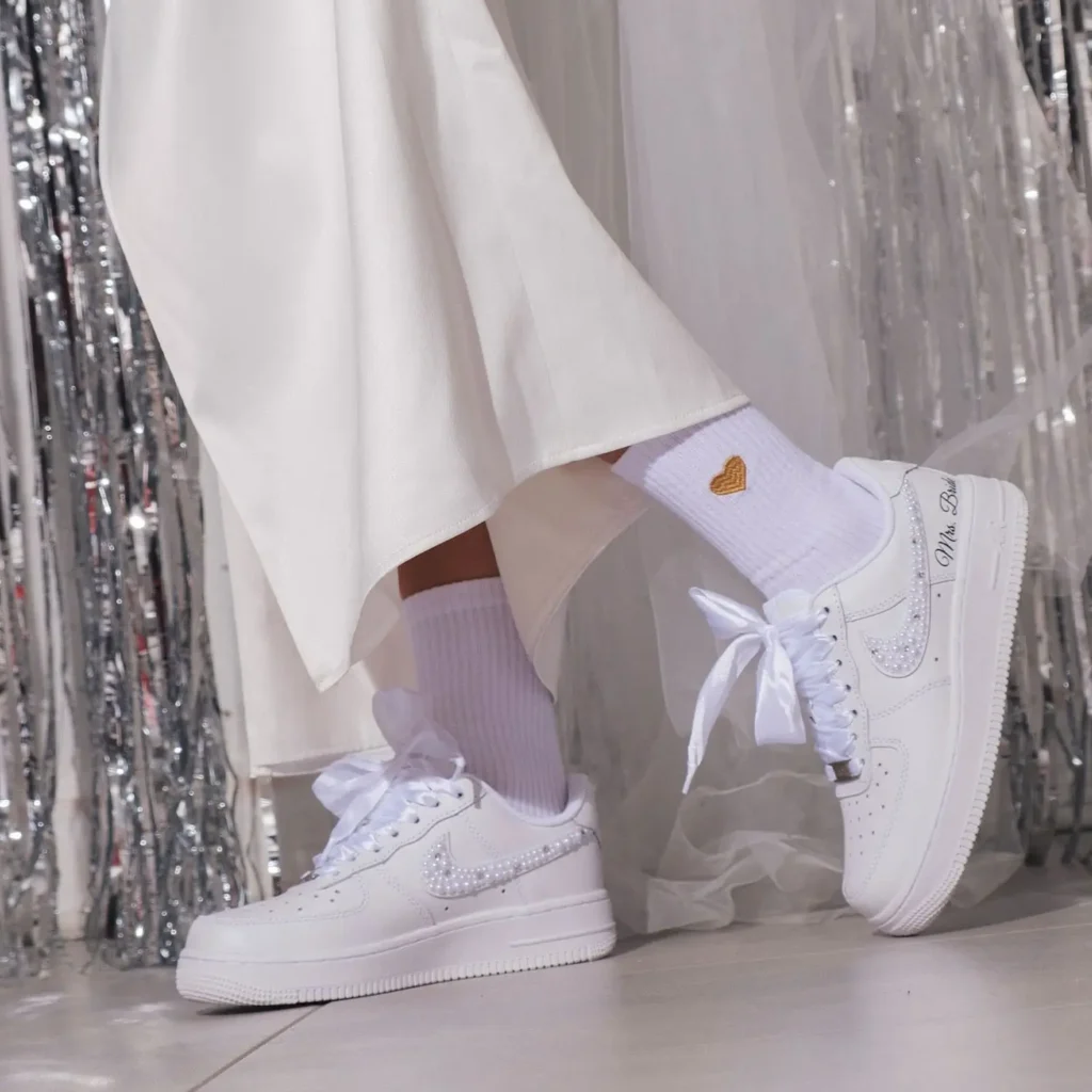 Pearl & Crystal Swoosh